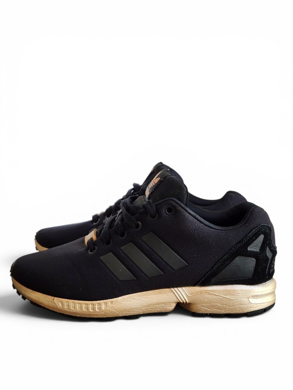 Adidas Torsion Black And Gold Sneakers Size 6.5